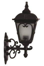 Opviq Lámpara de Pared Exterior Negra BAP-68181-BSY-M1